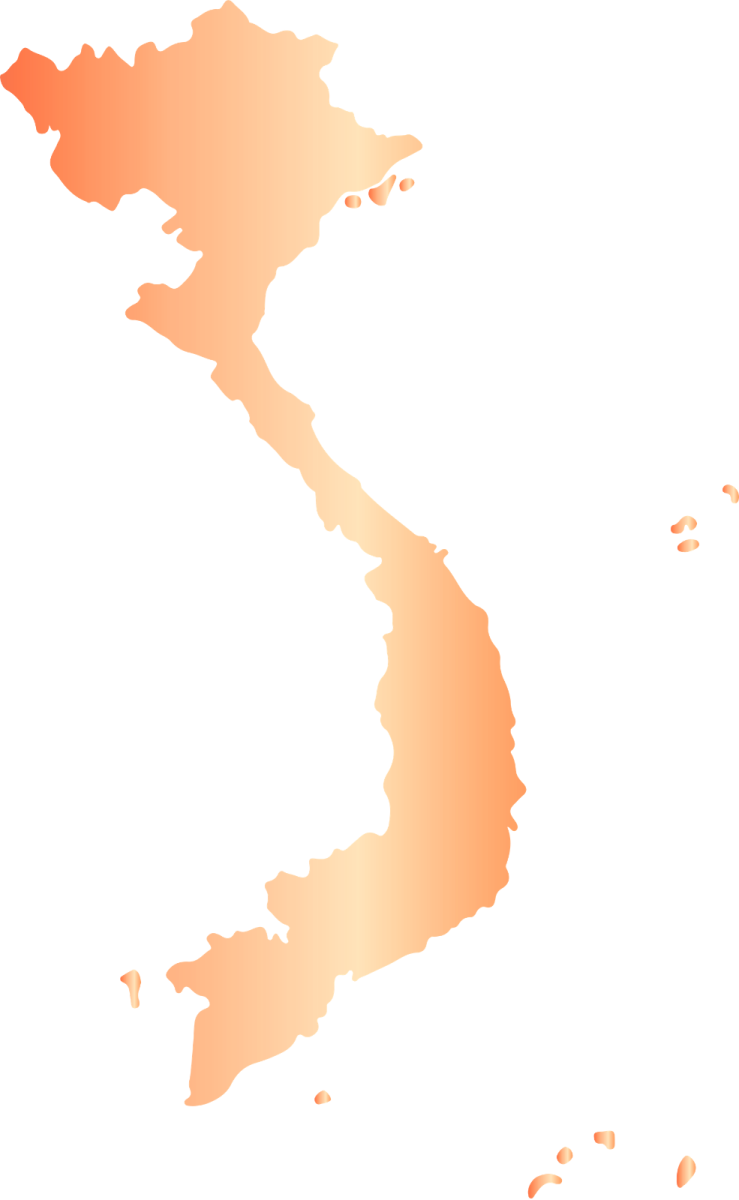 Vietnam map for manufacturing location advisory